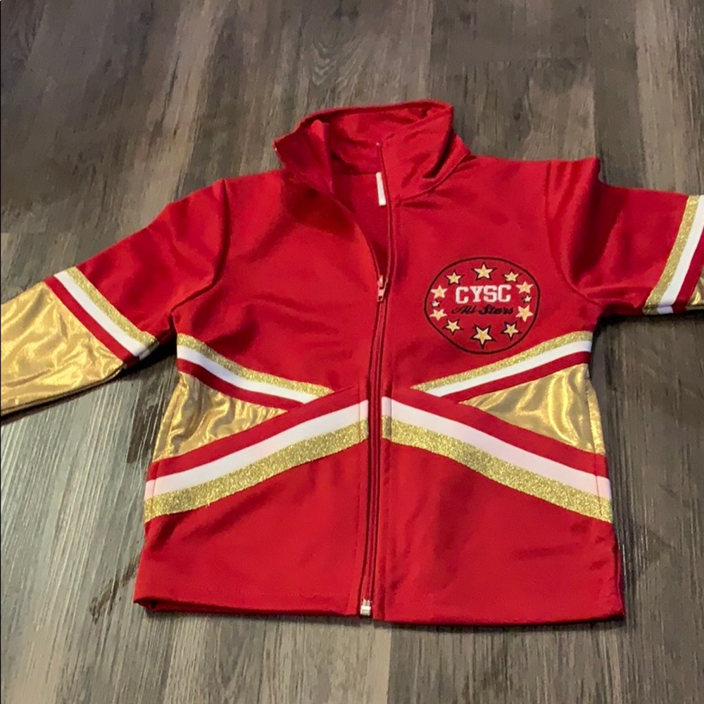 Youth small cheerleading outfit